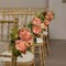 Orange Flowers Artificial Peonies 5PCS 10heads Vintage Fake Peonies 20.47" Orange Fake Flowers for Wedding Bouquets Centerpieces Bridal Shower Party Home Flower Arrangement Decorations